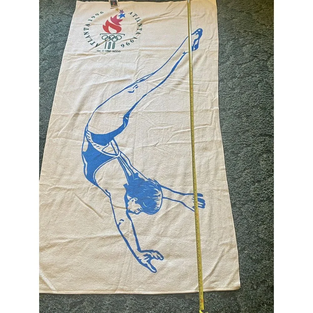 Atlanta‎ Olympics 1996 Diving Beach Towel VTG Cannon Mills Product NEW